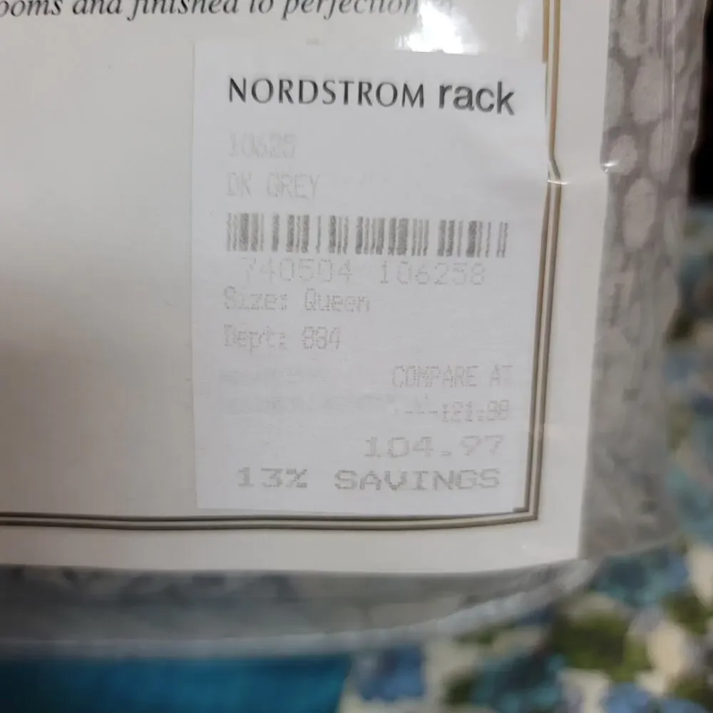 La Rochelle Heather Flannel Full/Queen Mini Duvet Set shams Gray